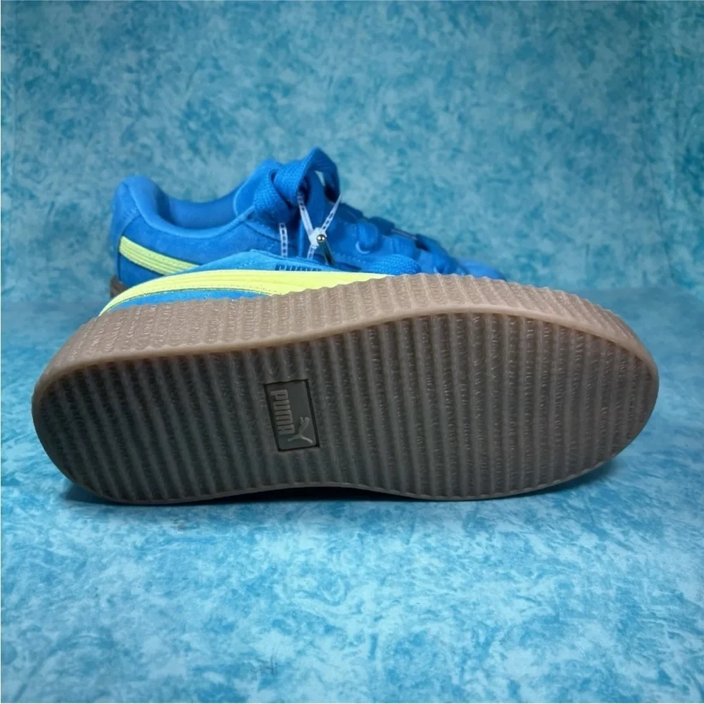 Puma Suede XL Fenty Women’s Blue Chunky Low Top Shoes Sneakers Size 6.5